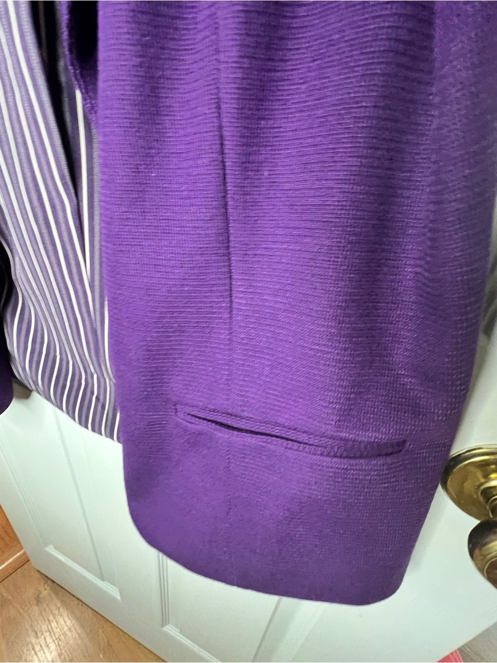 41 Hawthorn Purple Natalie Knit Tailored Blazer - Picture 6 of 12